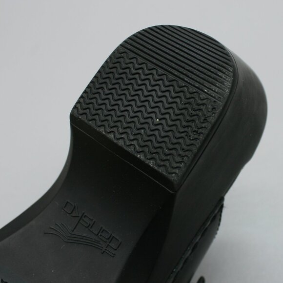 Dansko 40 Ladies 9.5-10 Sela Black Strap Buckle Shoes Clogs Sandals Mules Slides - Picture 11 of 12